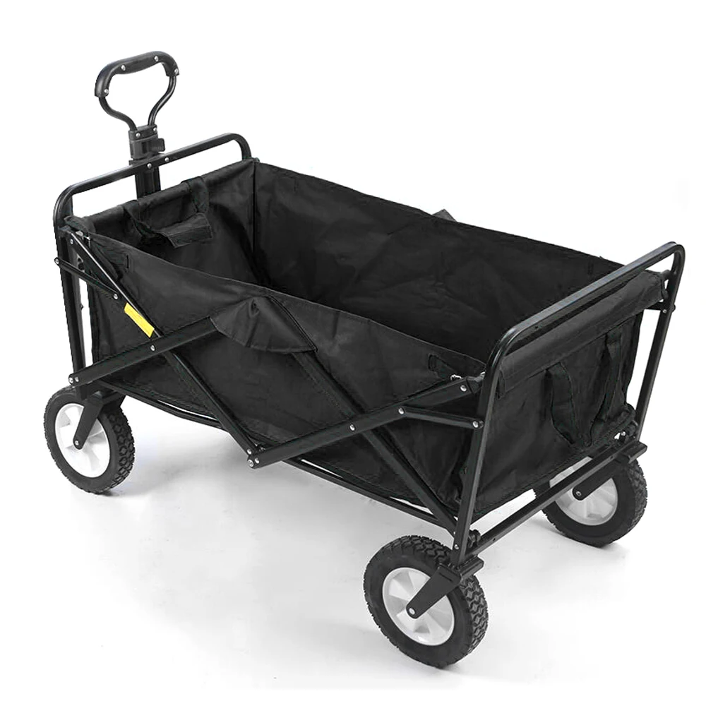 Folding Wagon Cart W/ Removable Canopy 600D Oxford Cloth Oversized Wheels, Collapsible Shopping Outdoor Camping Beach Cart 
Folding Wagon Cart W/ Removable Canopy 600D Oxford Cloth Oversized Wheels, Collapsible Shopping Outdoor Camping Beach Cart