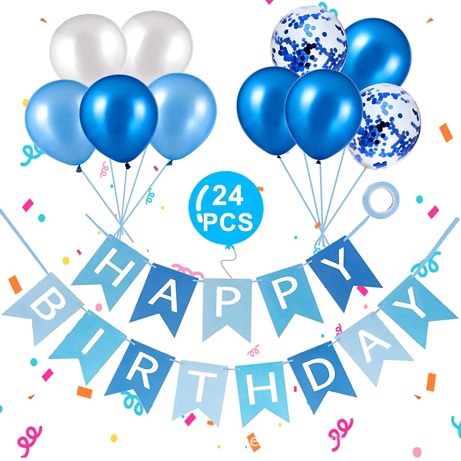 Happy Birthday Banner Blue Balloon Set Bronzing Letters Fish Tail Bunting Party Flag Decor Happy Birthday Party Decor for Kids
Happy Birthday Banner Blue Balloon Set Bronzing Letters Fish Tail Bunting Party Flag Decor Happy Birthday Party Decor for Kids