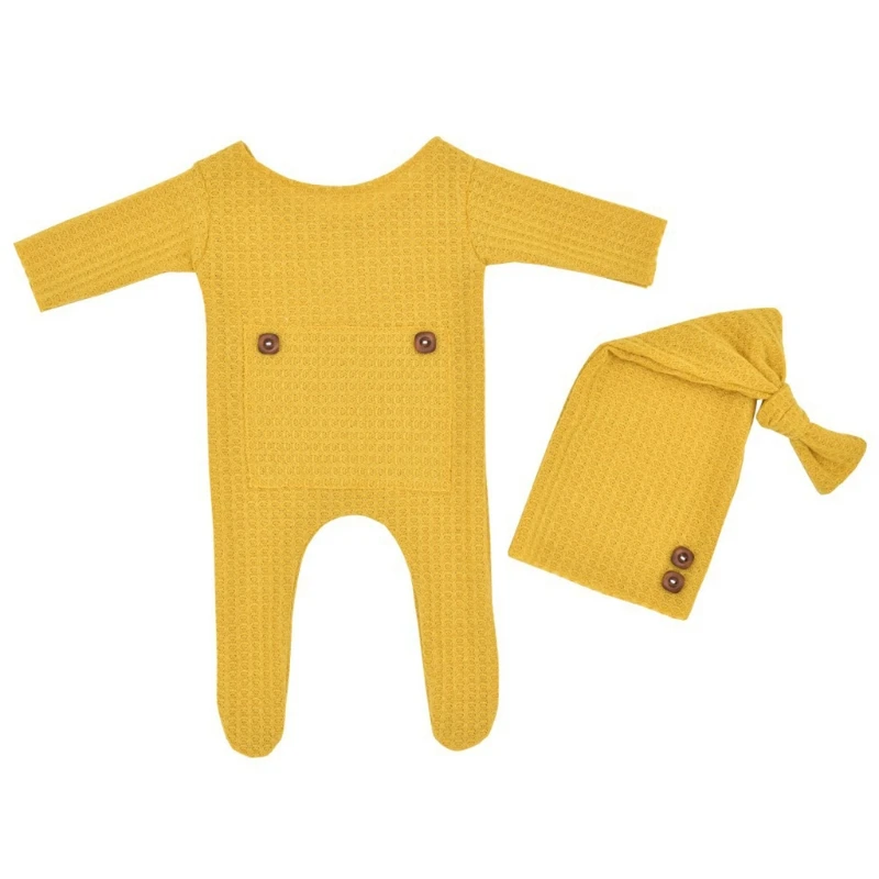 2 Pcs/Set Infants Photo Shooting Clothing Baby Knitted Jumpsuit Long Tail Cap Kit Hat Romper Newborn Photography Props C5AF
2 Pcs/Set Infants Photo Shooting Clothing Baby Knitted Jumpsuit Long Tail Cap Kit Hat Romper Newborn Photography Props C5AF