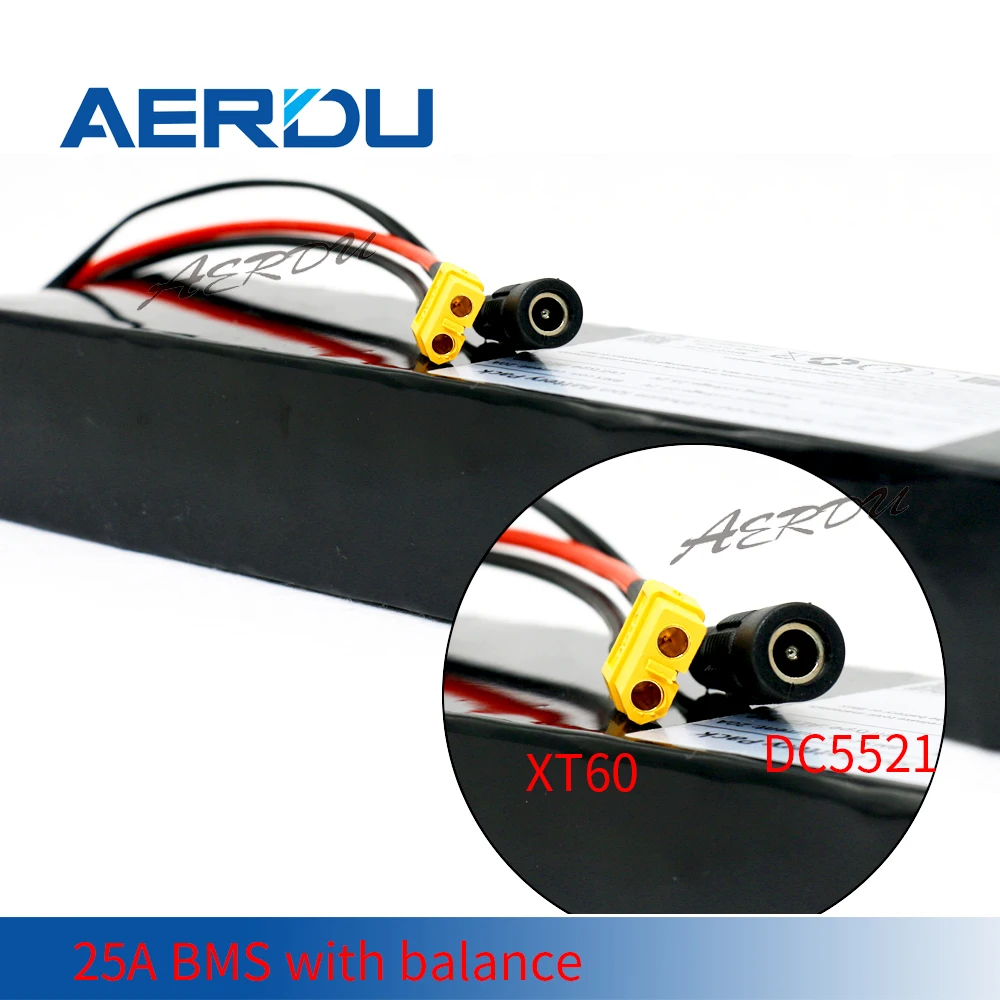 AERDU 6S6P 22.2V 21Ah 18650 Rechargeable 18650 Lithium Battery Pack with BMS for Electric Bicycle Scooter Wheelchair with Holder
AERDU 6S6P 22.2V 21Ah 18650 Rechargeable 18650 Lithium Battery Pack with BMS for Electric Bicycle Scooter Wheelchair with Holder