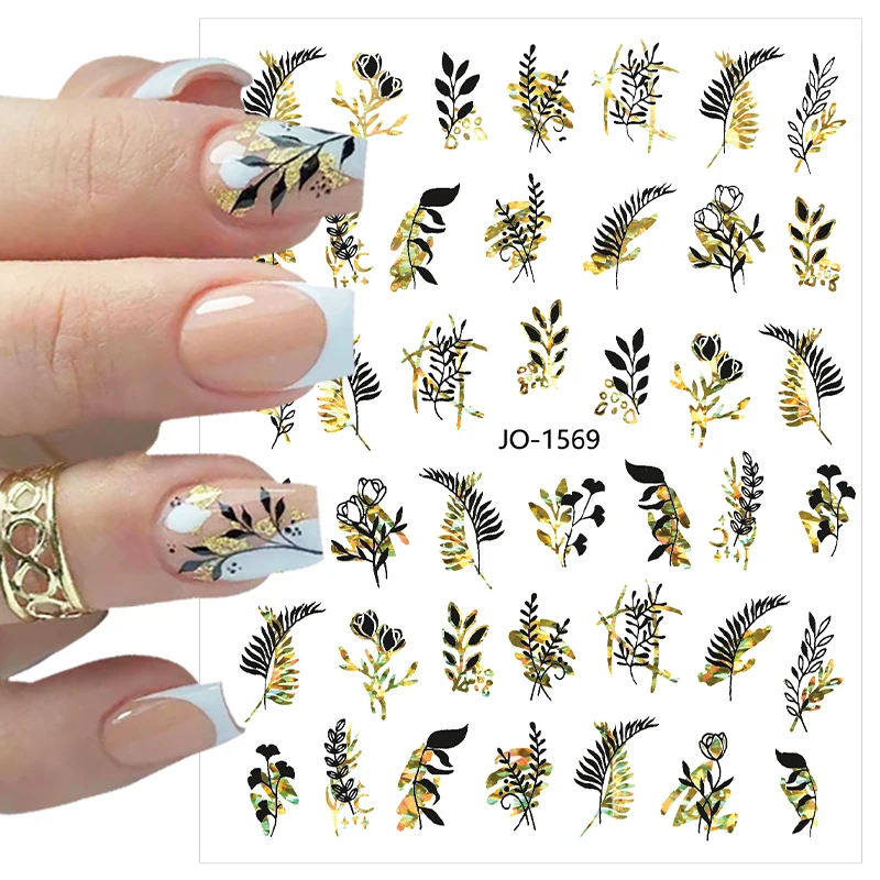 Black Bronze Gold 3D Nail Art Sticker Bronze Black Gold Leaf Face Pattern Transfer Sticker Applique Slider Nail Design
Black Bronze Gold 3D Nail Art Sticker Bronze Black Gold Leaf Face Pattern Transfer Sticker Applique Slider Nail Design