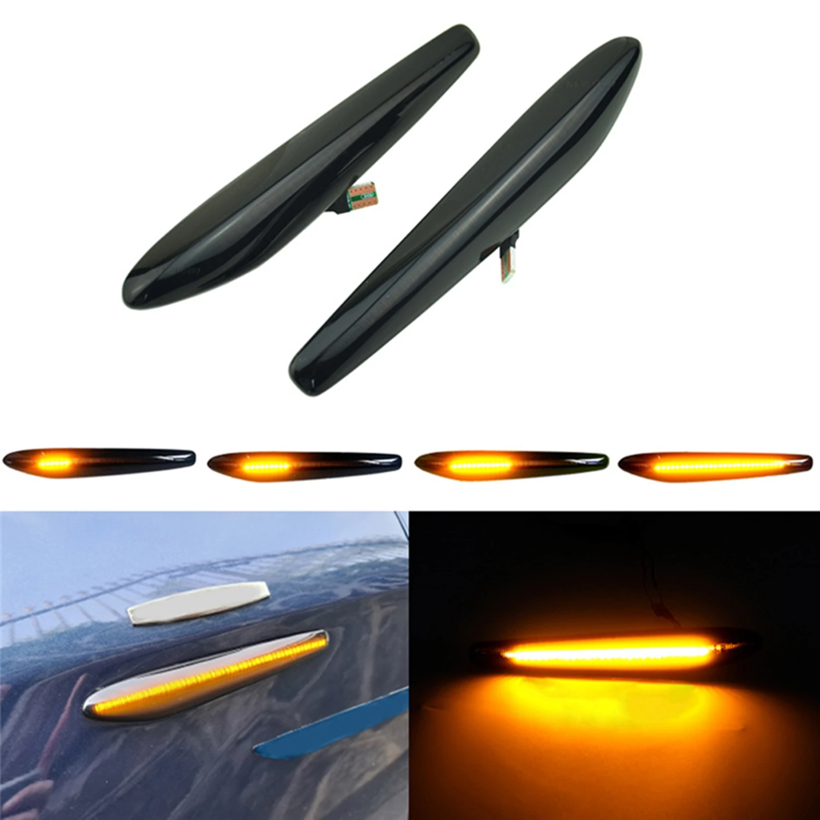 LED Sequential Fender Side Marker Light For Alfa Romeo 159 Brera 2005-2012 Car Body Black Turn Signal Indicator Side Lamp Bulb
LED Sequential Fender Side Marker Light For Alfa Romeo 159 Brera 2005-2012 Car Body Black Turn Signal Indicator Side Lamp Bulb