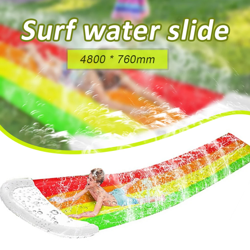 4.8*0.7m Water Slide Fun Lawn Water Slide Pool Inflation Summer Backyard Outdoor Lawn Water Slide Toy for Kids Adults
4.8*0.7m Water Slide Fun Lawn Water Slide Pool Inflation Summer Backyard Outdoor Lawn Water Slide Toy for Kids Adults
