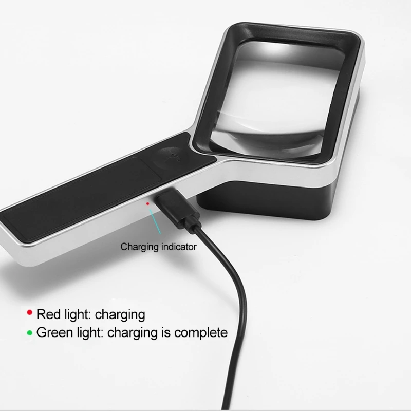 Touch Type 10X Portable Magnifier Rectangular Magnifying Glass Scratch Resistant Glass Lens for Seniors Reading 7XEA
Touch Type 10X Portable Magnifier Rectangular Magnifying Glass Scratch Resistant Glass Lens for Seniors Reading 7XEA