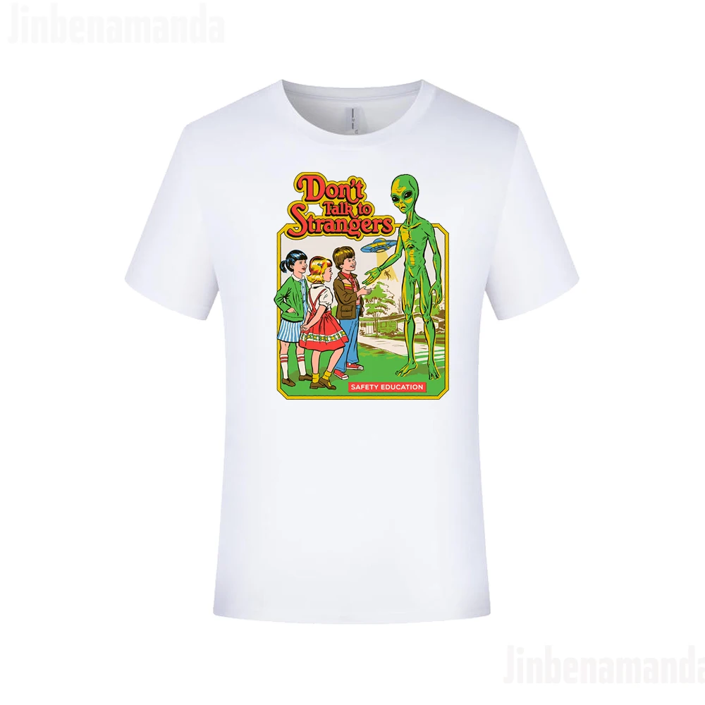 Don't Talk To Strangers Men's Clothing Summer Tops Digital Printing T Shirts For Male Humor Safety Education T-Shirt Cotton Tees
Don't Talk To Strangers Men's Clothing Summer Tops Digital Printing T Shirts For Male Humor Safety Education T-Shirt Cotton Tees
