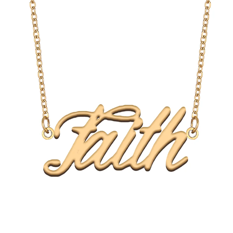 Necklace with Name Faith for His Her Family Member Best Friend Birthday Gifts on Christmas Mother Day Valentine's Day
Necklace with Name Faith for His Her Family Member Best Friend Birthday Gifts on Christmas Mother Day Valentine's Day