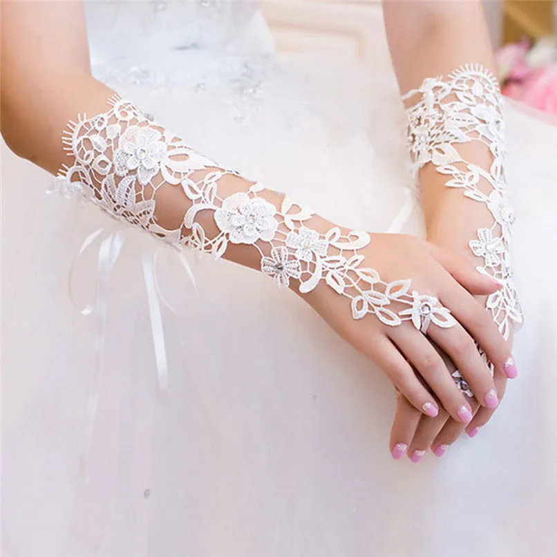 Wedding Bride Gloves Lace Bridal Dress Luxury Long Fingerless Accessories Party gants mariage femme luvas para festas J15
Wedding Bride Gloves Lace Bridal Dress Luxury Long Fingerless Accessories Party gants mariage femme luvas para festas J15