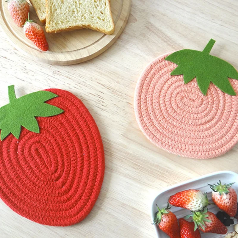 CXD-Cartoon Red Strawberry Fruit Placemat For Dining Table Drink Tea Coaster Cup Dish Drying Mat Pad Cotton Pot Holders
CXD-Cartoon Red Strawberry Fruit Placemat For Dining Table Drink Tea Coaster Cup Dish Drying Mat Pad Cotton Pot Holders