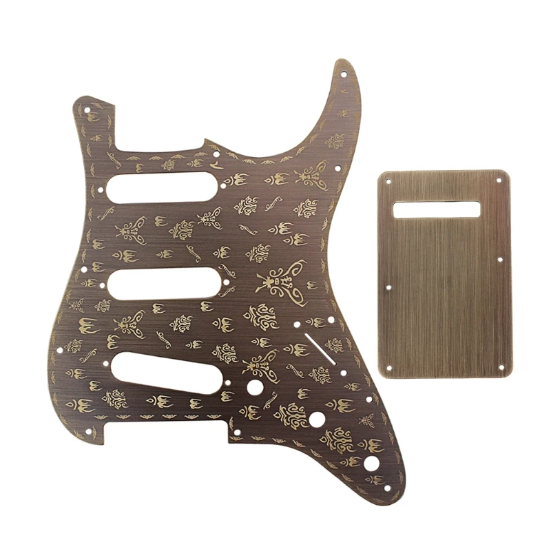 Aluminum Alloy Guitar Pickguard Shield Scratch Plate with Back Cover Set D2TC
Aluminum Alloy Guitar Pickguard Shield Scratch Plate with Back Cover Set D2TC