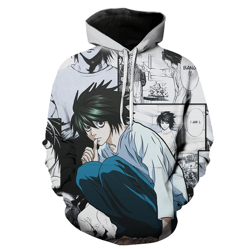 Spring and summer anime death note hoodies men women super cool streetwear Japanese Harajuku hoodies sweatshirts
Spring and summer anime death note hoodies men women super cool streetwear Japanese Harajuku hoodies sweatshirts