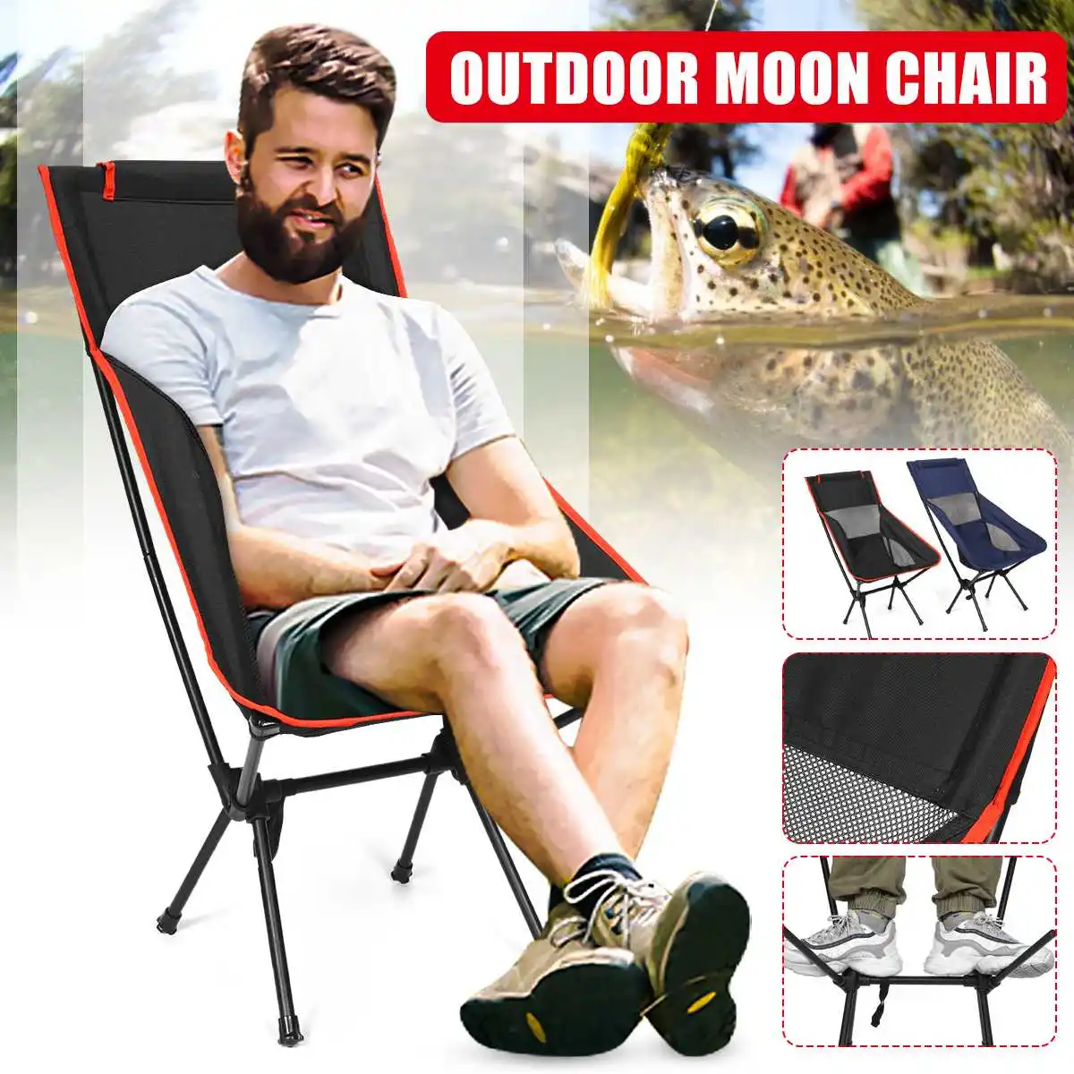 Factory Price Portable Folding Moon Chair Outdoor Camping Chairs Beach Fishing Chair Ultralight Travel Hiking Picnic Seat Tools
Factory Price Portable Folding Moon Chair Outdoor Camping Chairs Beach Fishing Chair Ultralight Travel Hiking Picnic Seat Tools