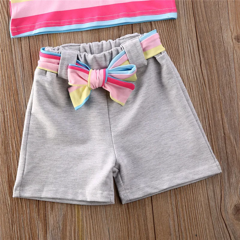 1-6Y Toddler Kid Baby Girl Summer Clothes Colorful Striped Vest Sleeveless Top Shorts Outfit Casual Set
1-6Y Toddler Kid Baby Girl Summer Clothes Colorful Striped Vest Sleeveless Top Shorts Outfit Casual Set