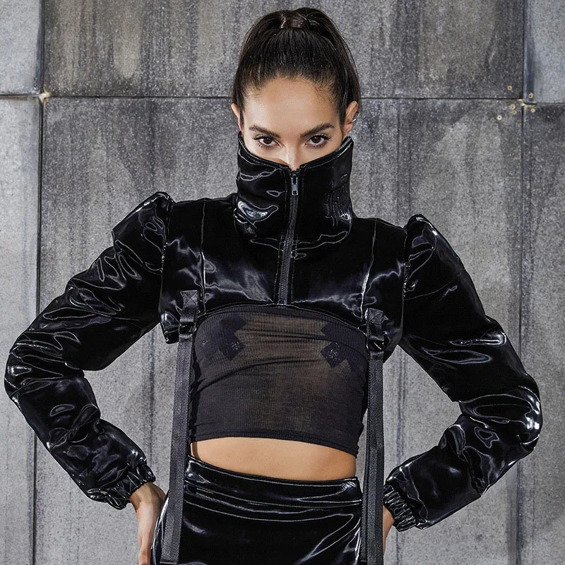 Winter Parker Female Zipper Turtleneck Y2k Goth Dark Punk Style Gothic Crop Cropped Coats 2021 Fashion Streetwear Warm Jackets
Winter Parker Female Zipper Turtleneck Y2k Goth Dark Punk Style Gothic Crop Cropped Coats 2021 Fashion Streetwear Warm Jackets