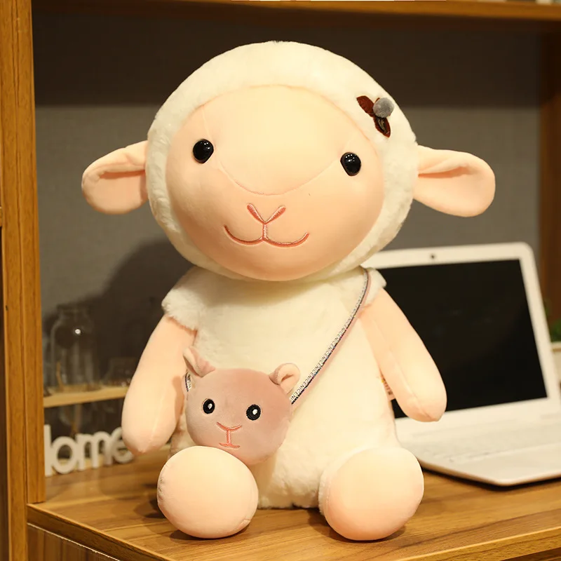 35-60CM Cute Cartoon Backpack Wool Plush Toy Stuffed With Soft Little Sheep Comfort Pillow Doll Gift For Children's Girlfriend
35-60CM Cute Cartoon Backpack Wool Plush Toy Stuffed With Soft Little Sheep Comfort Pillow Doll Gift For Children's Girlfriend