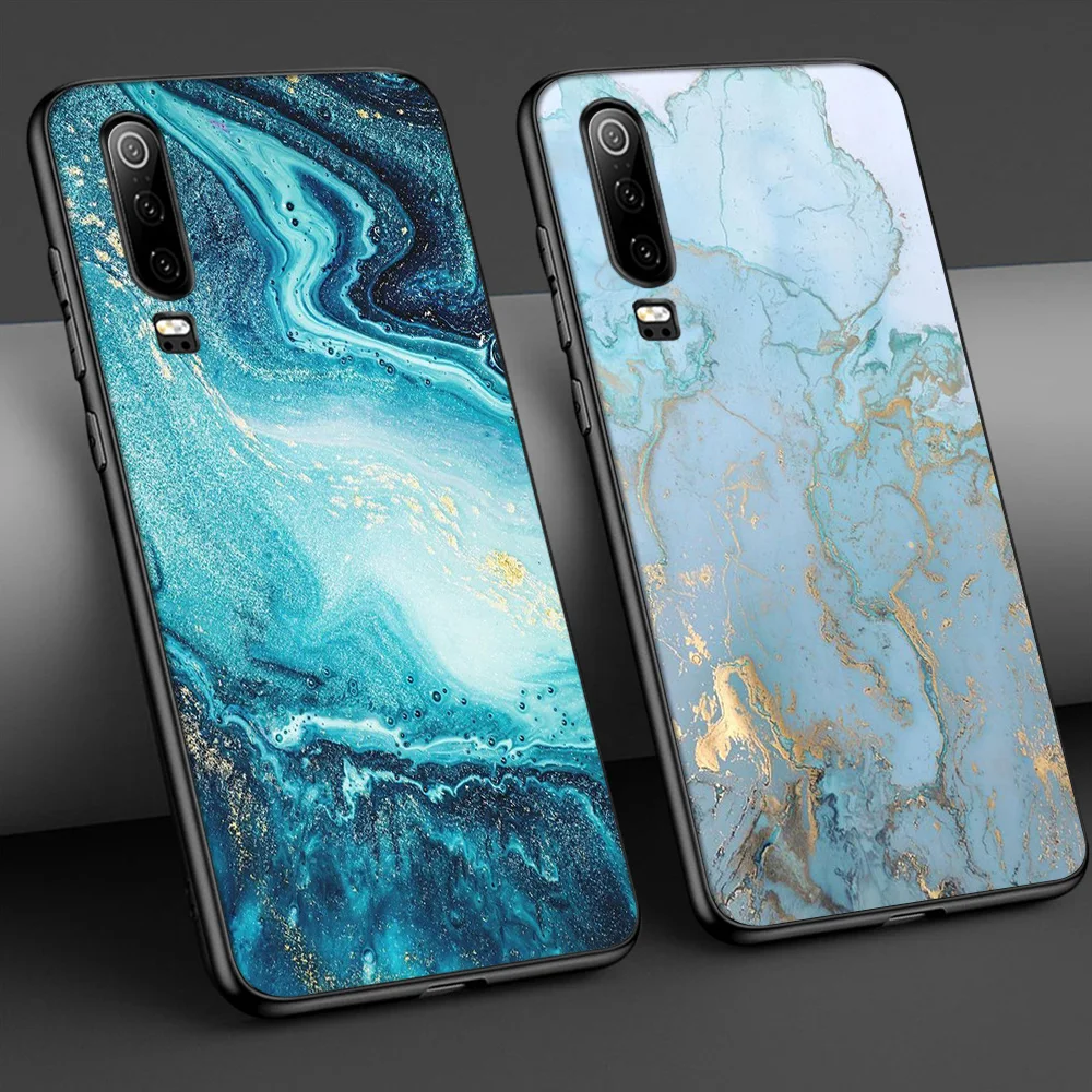 Мраморный чехол для Huawei P30 P40 P20 Lite Pro Mate 30 20 P Smart Plus 2019 Honor 9X Nova 6 телефона|Бамперы| |