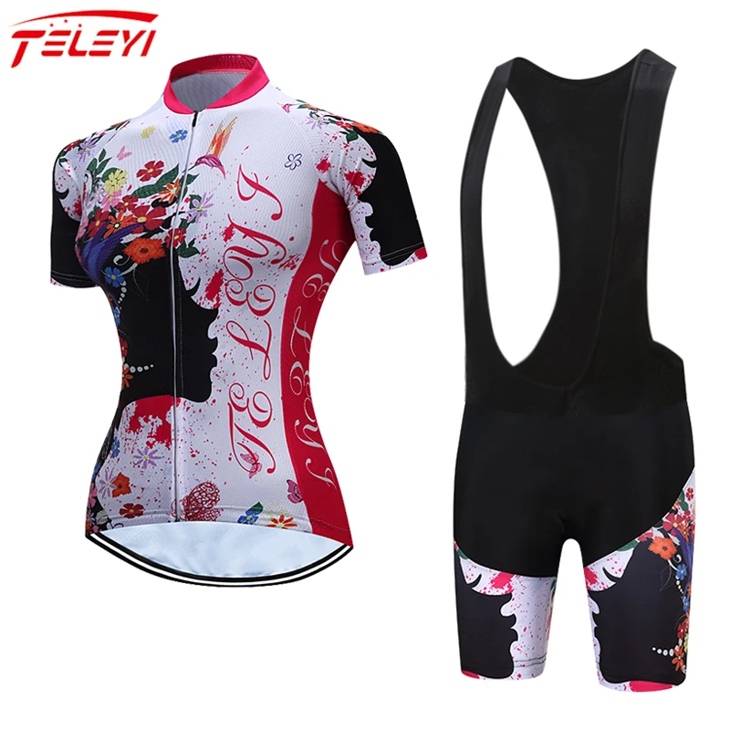 TELEYI 2021 Women Cycling Jersey Set Summer Woman Short Sleeve Bicycle Team MTB Cycling Sportswear Suit Breathable Bike Uniform
TELEYI 2021 Women Cycling Jersey Set Summer Woman Short Sleeve Bicycle Team MTB Cycling Sportswear Suit Breathable Bike Uniform