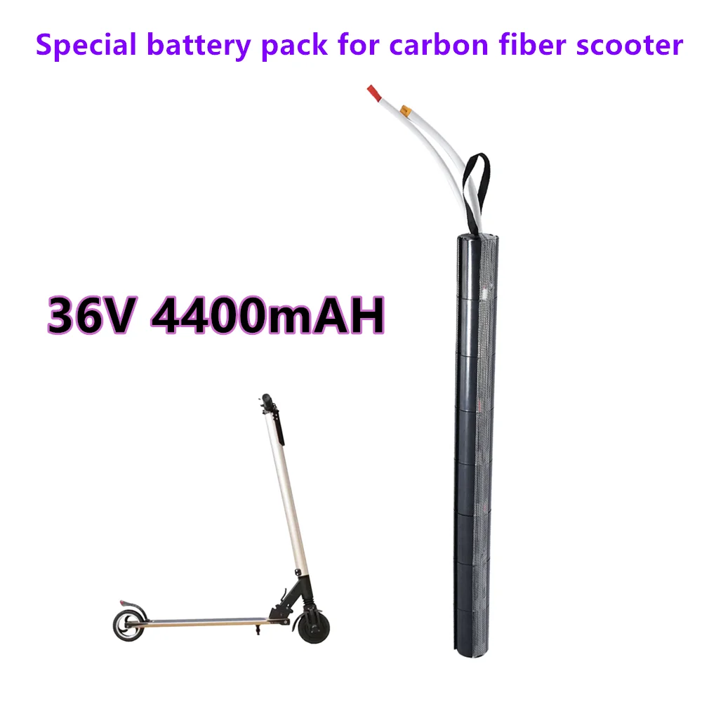 36V 4400mAH 18650 Lithium Battery Pack Carbon Fiber Scooter Special-purpose Battery Pack ,Carbon Fiber Vertical Tubular Battery
36V 4400mAH 18650 Lithium Battery Pack Carbon Fiber Scooter Special-purpose Battery Pack ,Carbon Fiber Vertical Tubular Battery