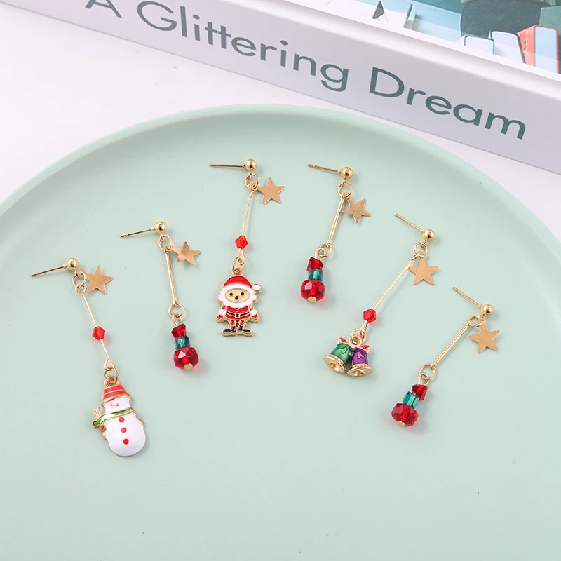 Christmas Long Earrings for Women Charms Red Cute Snowman Santa Bell Jewelry Star Decoration Accessories Party Travel Jewelry
Christmas Long Earrings for Women Charms Red Cute Snowman Santa Bell Jewelry Star Decoration Accessories Party Travel Jewelry