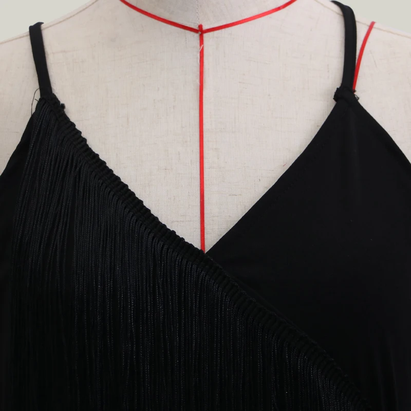 MIOFAR Sexy V Neck Dress Women New Fashion Slim Fringe Spaghetti Strap Midi Dress Women Elegant Bodycon Ladies Dresses Black
MIOFAR Sexy V Neck Dress Women New Fashion Slim Fringe Spaghetti Strap Midi Dress Women Elegant Bodycon Ladies Dresses Black