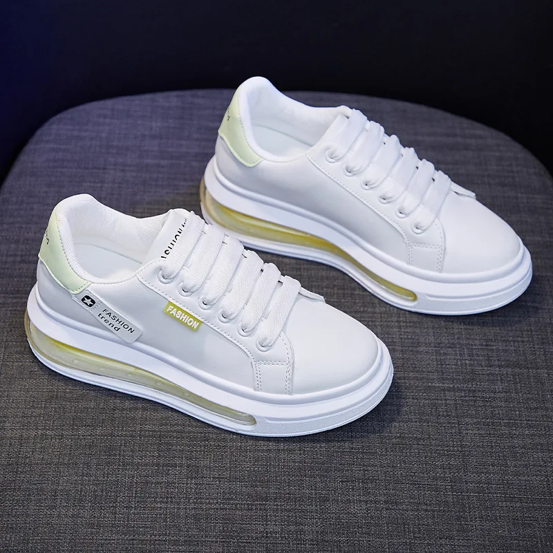Women Air Cushioning Sneakers Leather Running Shoes White Casual Damping Non Slip for Ladies Trainers Basket Walking Sports
Women Air Cushioning Sneakers Leather Running Shoes White Casual Damping Non Slip for Ladies Trainers Basket Walking Sports
