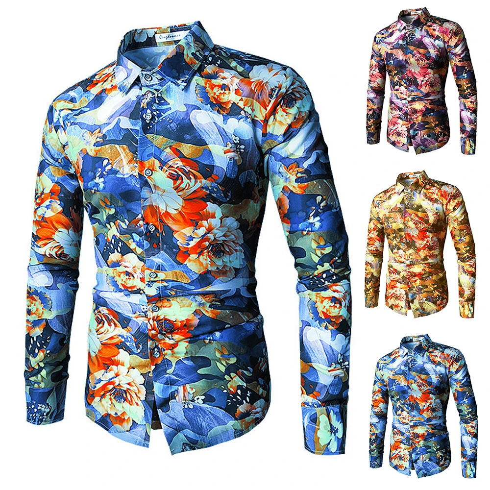 Lion Colorful Shirt Stand Up Collar Shirts Cardigan Slim Fit Blouse Single Breasted Trip Casual Blouses Fashion Man Clothing
Lion Colorful Shirt Stand Up Collar Shirts Cardigan Slim Fit Blouse Single Breasted Trip Casual Blouses Fashion Man Clothing