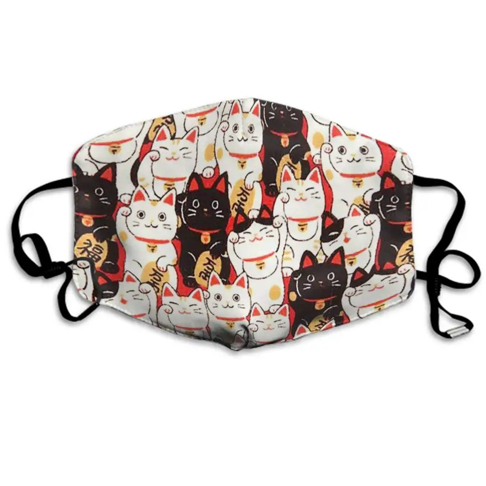 Multi Lucky Cat Protective Cloth Mask Anti Dust Kawaii Face Mask Reusable Washable for Men Women Kids Fashion Outdoor Mask
Multi Lucky Cat Protective Cloth Mask Anti Dust Kawaii Face Mask Reusable Washable for Men Women Kids Fashion Outdoor Mask