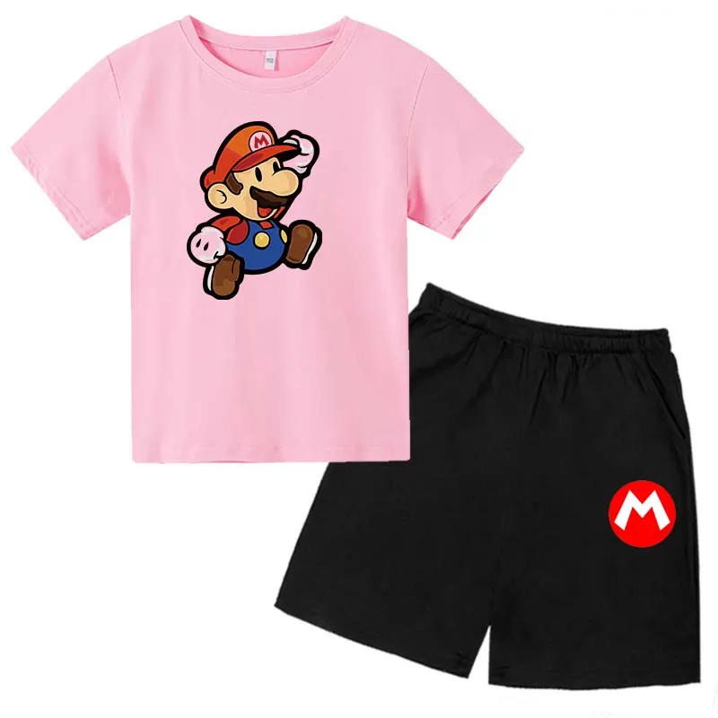 Mario Brothers Cartoon Print Suit Boys and Girls Summer Fun Fashion O-neck Short-sleeved + Shorts 2-piece Baby 4T-14T Clothes
Mario Brothers Cartoon Print Suit Boys and Girls Summer Fun Fashion O-neck Short-sleeved + Shorts 2-piece Baby 4T-14T Clothes