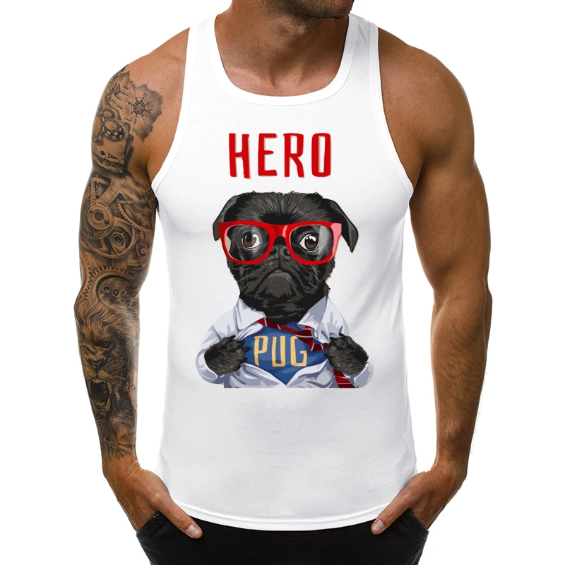 Hipster Pug Hero Men Tank Tops Funny Black Pug With Sunglass Printed Sleeveless Tee Casual Singlet Cool Vest
Hipster Pug Hero Men Tank Tops Funny Black Pug With Sunglass Printed Sleeveless Tee Casual Singlet Cool Vest
