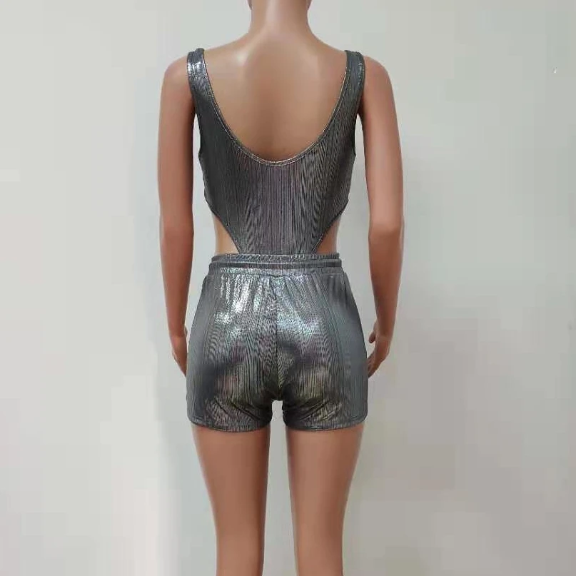 Sexy Sleeveless Two Pieces Set Women Backless Bodysuit +Biker Shorts Suit Casual Woman Outfits Female Basic Clothes
Sexy Sleeveless Two Pieces Set Women Backless Bodysuit +Biker Shorts Suit Casual Woman Outfits Female Basic Clothes