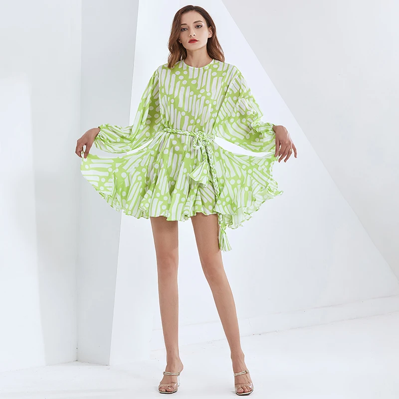 Elegante Gedruckt Frauen Kleid O Hals Laterne Hlse Hohe Taille Spitze Up Bowknot Hit Farbe Casual Kleider Weibliche 2020
Elegante Gedruckt Frauen Kleid O Hals Laterne Hlse Hohe Taille Spitze Up Bowknot Hit Farbe Casual Kleider Weibliche 2020