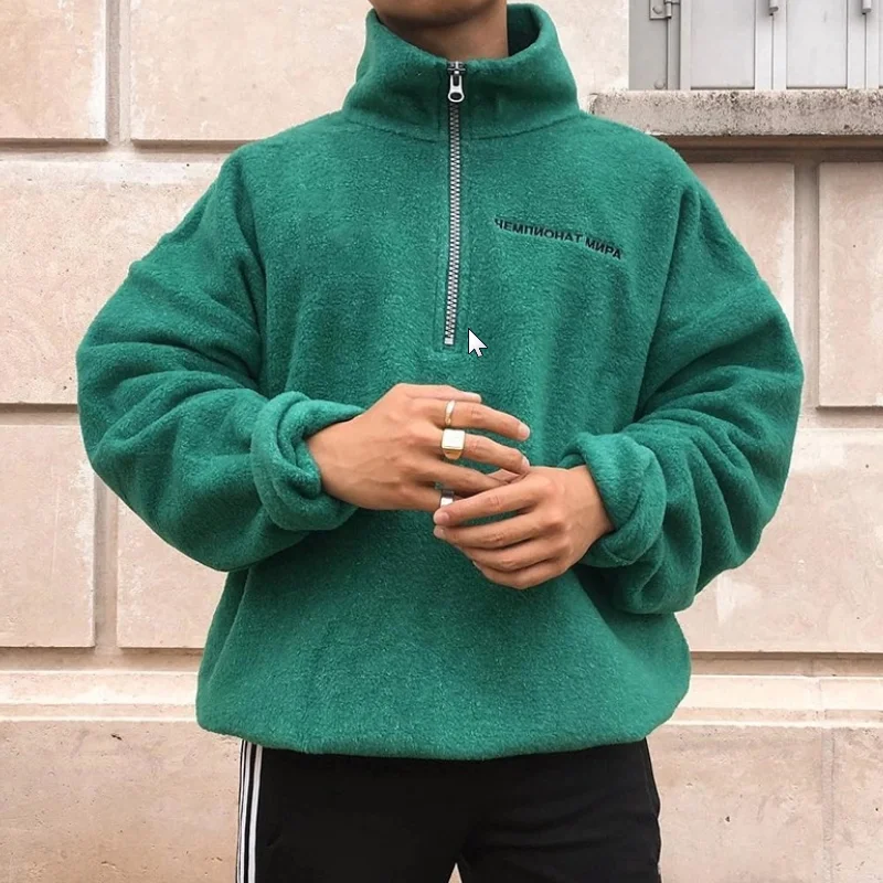 Men Fluffy Pullover Fleece Sweatshirt Solid Color Casual Jackets Mens Coats Autumn Winter Warm Clothes Loose Sweatshirts MY398
Men Fluffy Pullover Fleece Sweatshirt Solid Color Casual Jackets Mens Coats Autumn Winter Warm Clothes Loose Sweatshirts MY398