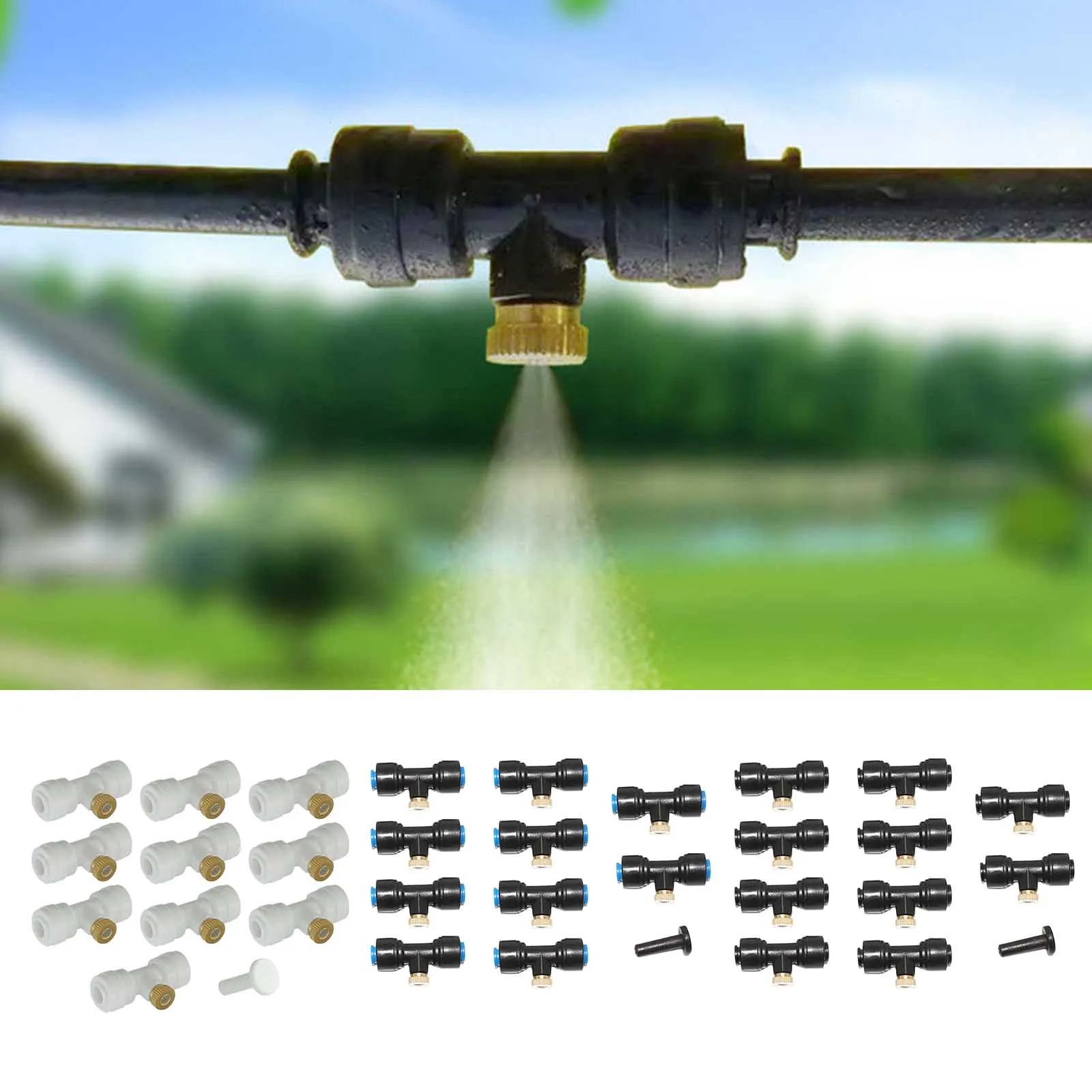 10 Set Misting Nozzles Kit Include Water Misting Nozzle Seat Plug Mister Nozzles for Outdoor Cooling System Misting Fog Nozzles
10 Set Misting Nozzles Kit Include Water Misting Nozzle Seat Plug Mister Nozzles for Outdoor Cooling System Misting Fog Nozzles