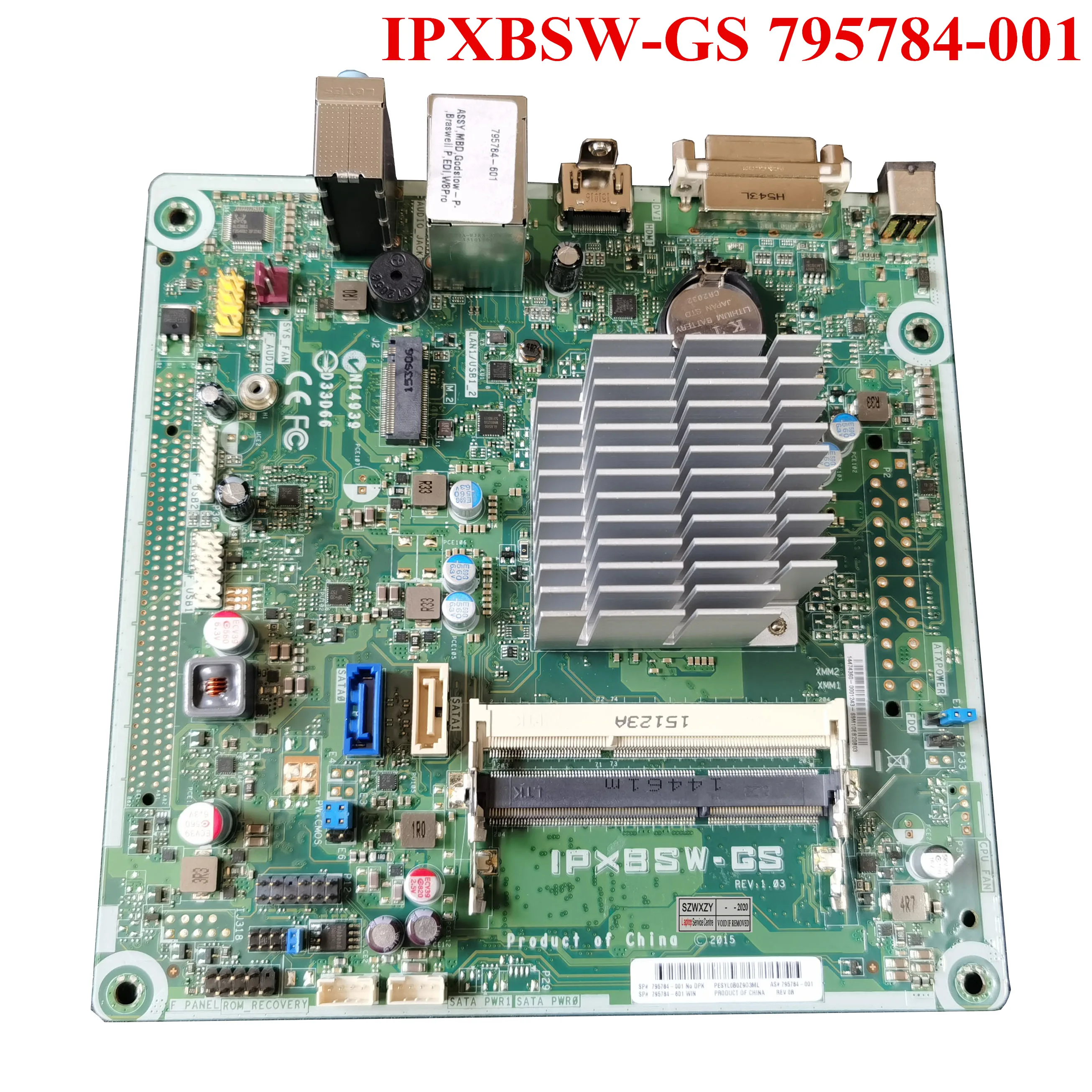 Оригинальная материнская плата для HP 251-a15a 251-a16a 251-a17l 251-A20T IPXBSW-GS 795784-001 795784-601 |