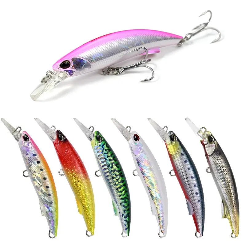 

NEW Minnow 92mm 40g Fishing Lures Swimbait Ice Fish Crankbait Whopper Plopper Sink Bass Deep Diving Lure Bait Hot Tackle Pesca