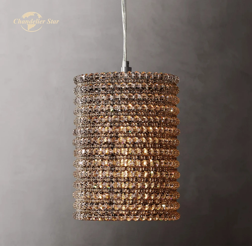 Crystal Halo Smoke Pendant Lights Modern Metal Round LED Chandeliers Bedroom Living Room Kitchen Island Indoor Lighting Fixture
Crystal Halo Smoke Pendant Lights Modern Metal Round LED Chandeliers Bedroom Living Room Kitchen Island Indoor Lighting Fixture