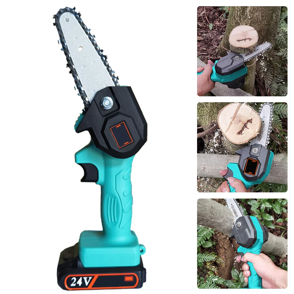 Electric Chainsaw Handheld Cordless Chainsaw Durable Home Garden Logging Power Tool Adjustable Speed With Rechargeable Charger
Electric Chainsaw Handheld Cordless Chainsaw Durable Home Garden Logging Power Tool Adjustable Speed With Rechargeable Charger