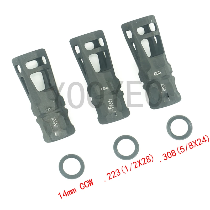 FLASH 14mm CCW/.223/.308 BARREL SUPPRESSOR 14mm Reverse Thread/1/2x28/5/8x24 FAT With Steel Ring BRAKE Airsoft Adapter Black
FLASH 14mm CCW/.223/.308 BARREL SUPPRESSOR 14mm Reverse Thread/1/2x28/5/8x24 FAT With Steel Ring BRAKE Airsoft Adapter Black