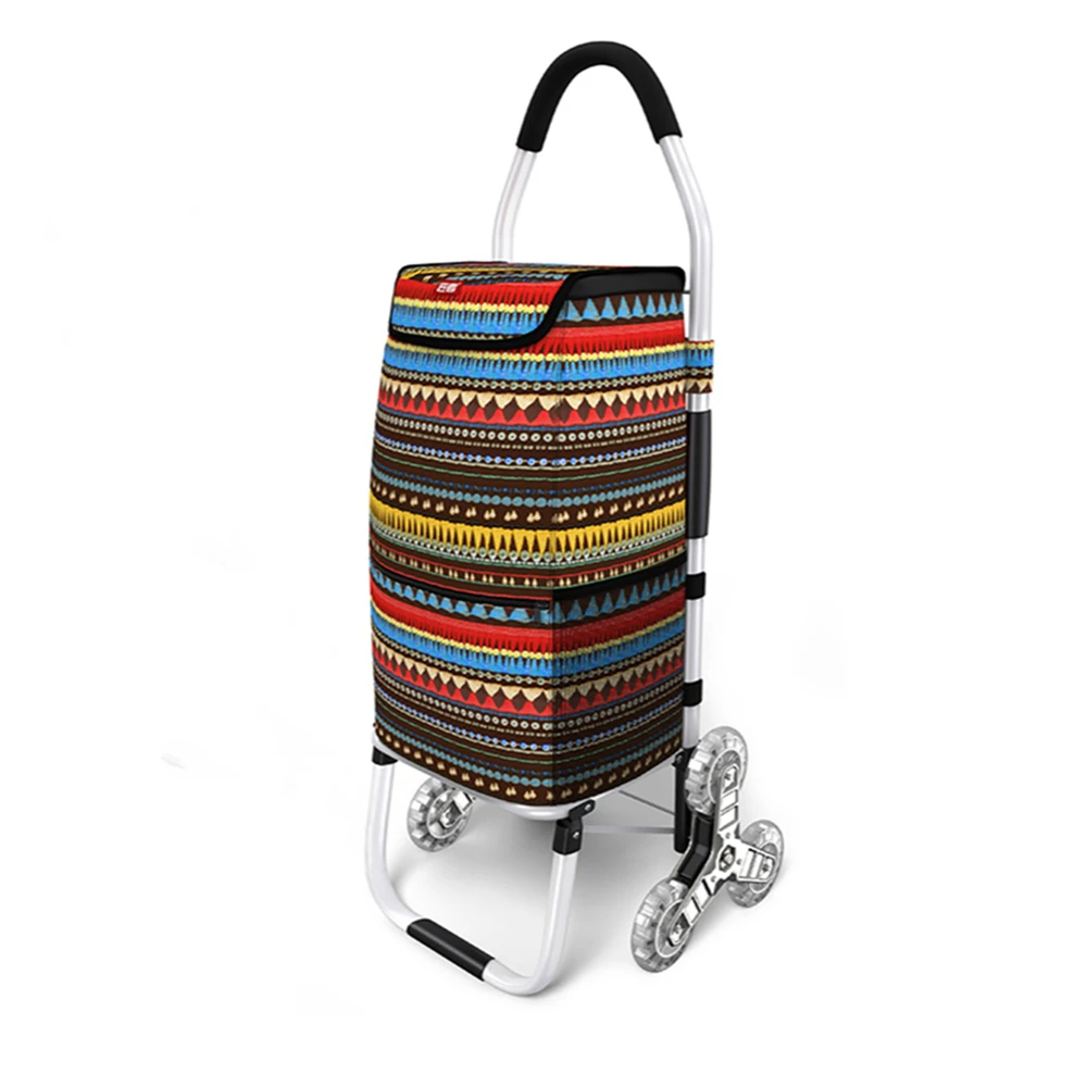 LISM 6 Wheel Shopping Cart Trolley with Stair Climbing Wheels Adjustable Handle Folding with Cooler Ice Pouch MULTIPLE USES 
LISM 6 Wheel Shopping Cart Trolley with Stair Climbing Wheels Adjustable Handle Folding with Cooler Ice Pouch MULTIPLE USES