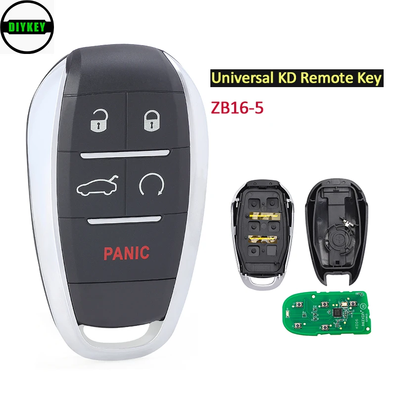 KEYDIY ZB16-5 Universal 5 Buttons Smart Key for KD-X2 Car Key Remote Replacement Fit for More than 2000 Models
KEYDIY ZB16-5 Universal 5 Buttons Smart Key for KD-X2 Car Key Remote Replacement Fit for More than 2000 Models