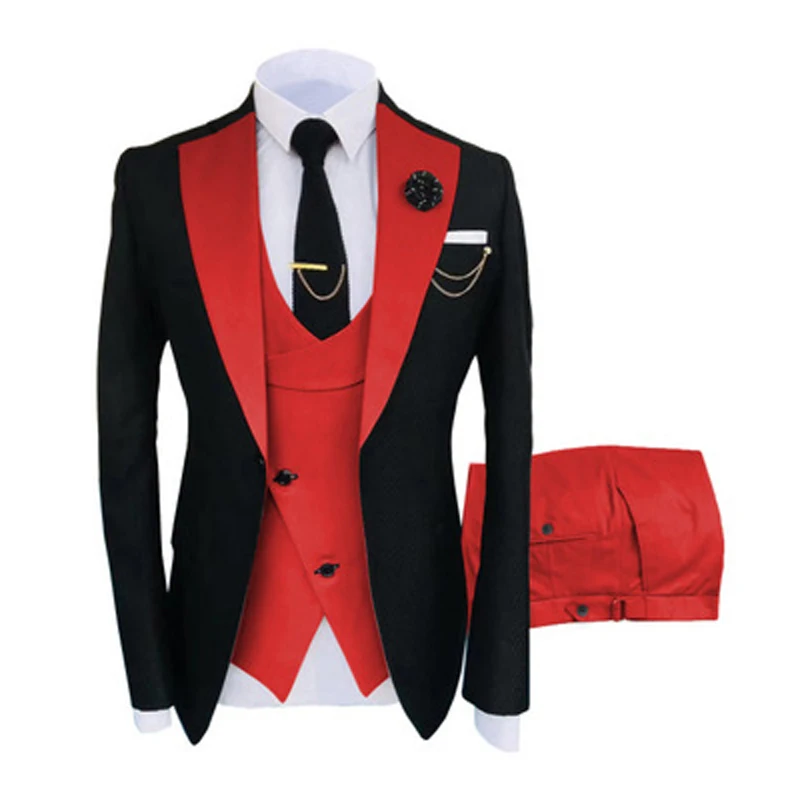 Men Suits 3 Pieces Notch Lapel Formal Groomsmen Tuxedo Wedding Blazer+Vest+Pants
Men Suits 3 Pieces Notch Lapel Formal Groomsmen Tuxedo Wedding Blazer+Vest+Pants