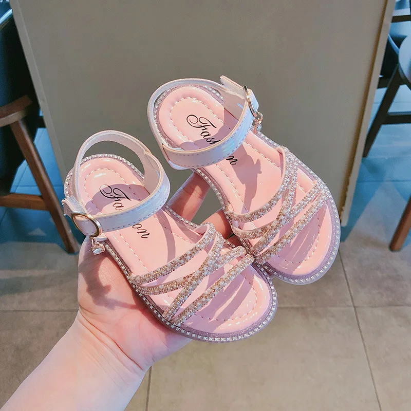 Princess Shoes Children Beach School Rhinestone Sandals For Little Girl Sandals Summer 2021 Kids Fashion Toddler Dress Shoe 1-12
Princess Shoes Children Beach School Rhinestone Sandals For Little Girl Sandals Summer 2021 Kids Fashion Toddler Dress Shoe 1-12