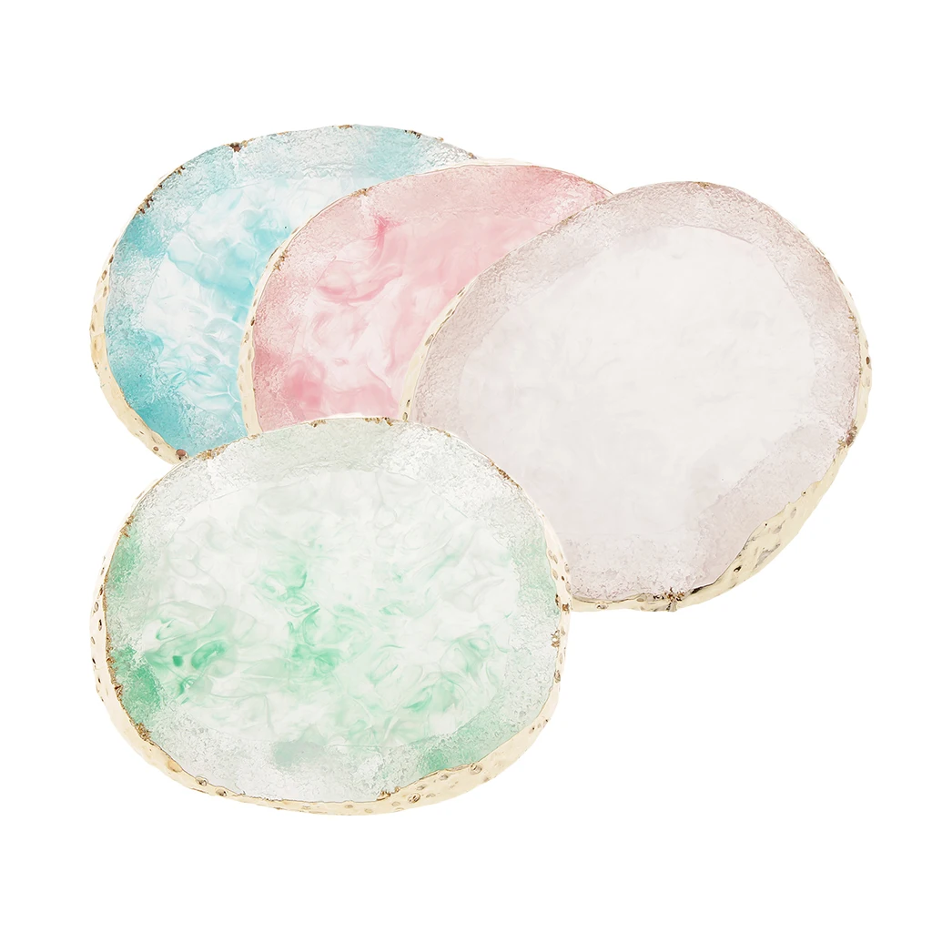 Resin Imitation Agate Nail Art Palette Drink Coaster Cup Mat Decors Golden Edge Home Party Bar Ornaments
Resin Imitation Agate Nail Art Palette Drink Coaster Cup Mat Decors Golden Edge Home Party Bar Ornaments