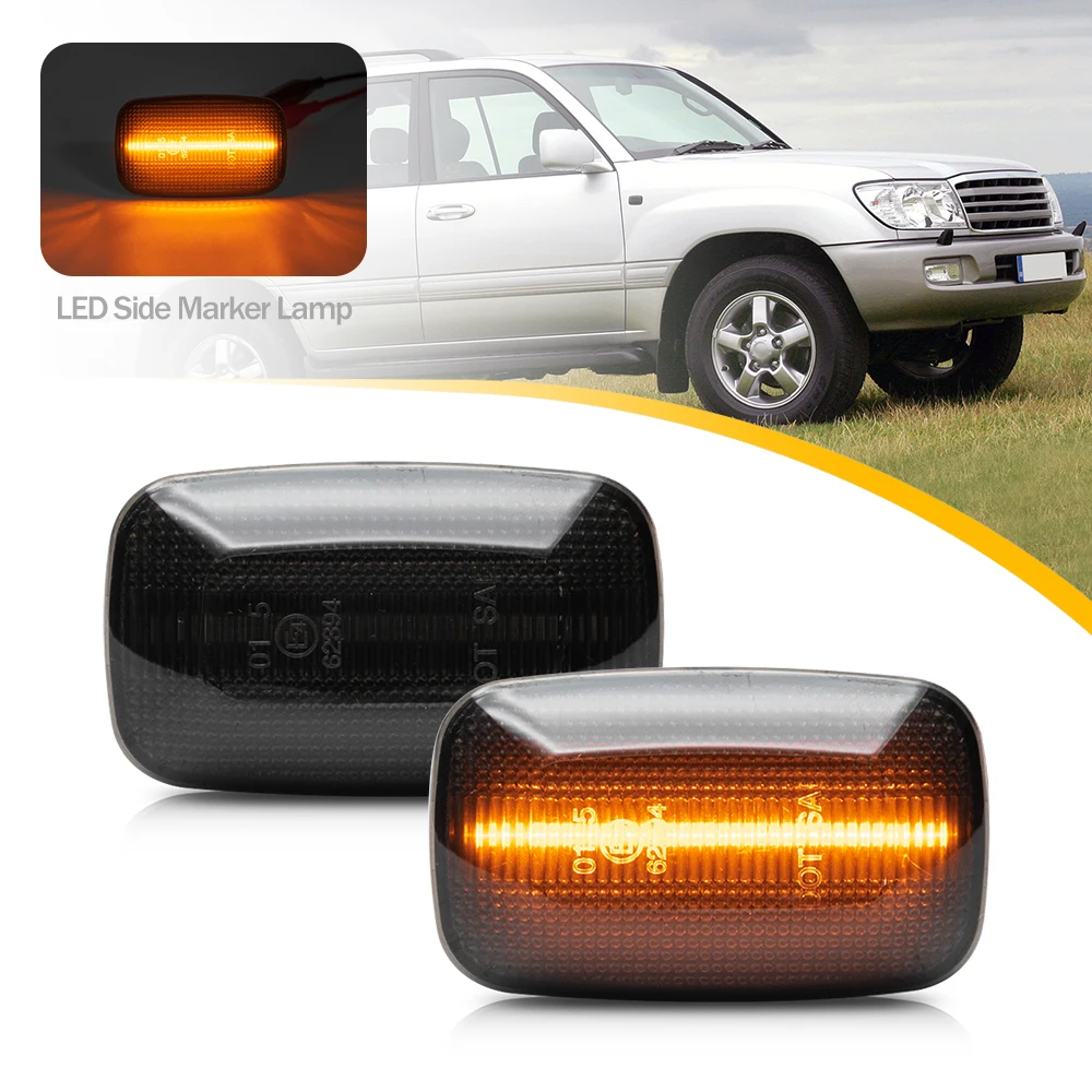 2X боковые лампы указателя поворота для Toyota Land Cruiser 100 серии 87-07 Prado 90 96-02 Lexus LX470 |