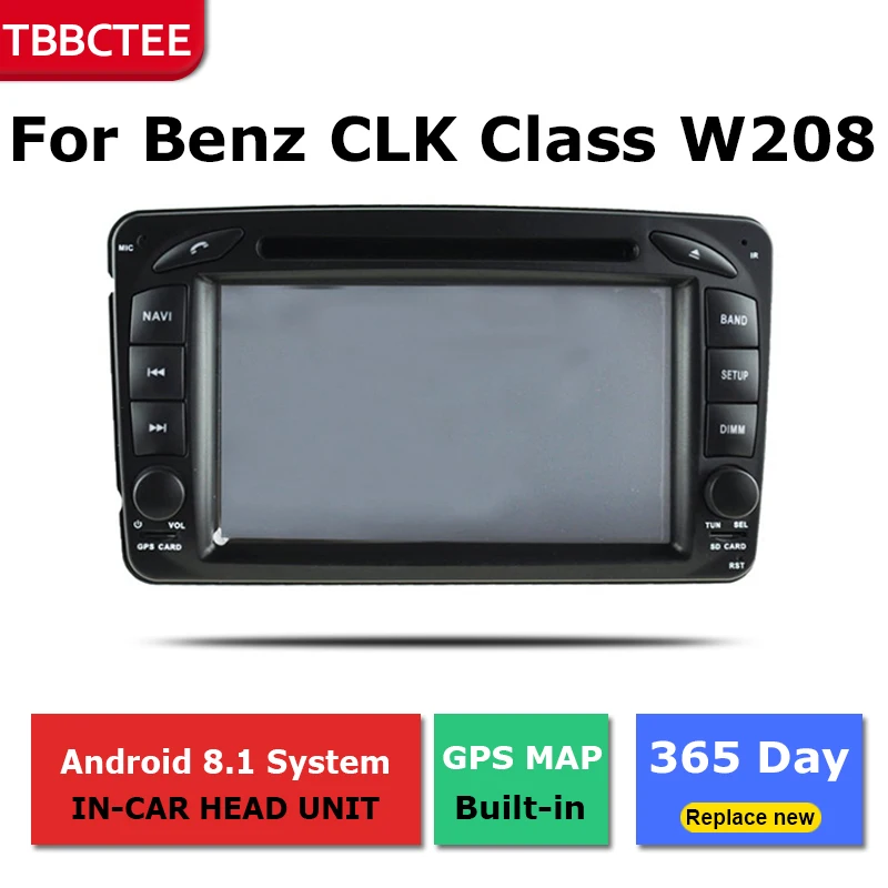 Android автомобильный gps навигатор для Mercedes Benz CLK Class W208 1996 ~ 2003 dvd плеер BT RDS Mlutimedia Navi 2Din