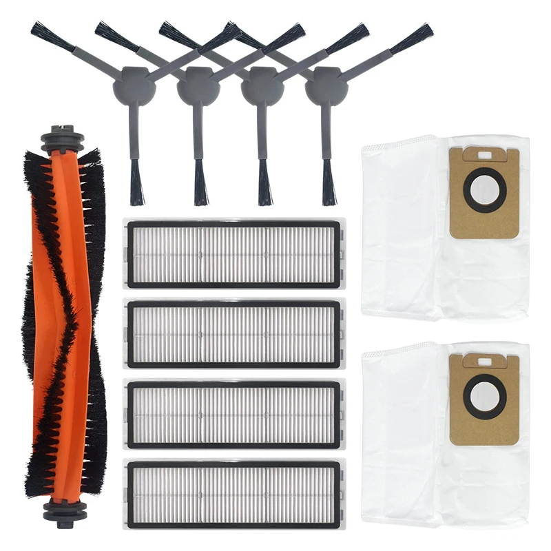 HOT!-11Pcs Side Brush Main Brush HEPA Filters Dust Bag Accessories For Dreame Bot L10 Plus Vacuum Cleaner Accessories
HOT!-11Pcs Side Brush Main Brush HEPA Filters Dust Bag Accessories For Dreame Bot L10 Plus Vacuum Cleaner Accessories