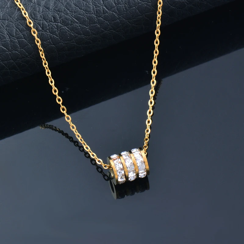 SINLEERY Stainless Steel Necklace Cubic Zirconi Circle Pendant Charm Rose Gold Wedding Necklace For Women Gift boho ZD1 SSK
SINLEERY Stainless Steel Necklace Cubic Zirconi Circle Pendant Charm Rose Gold Wedding Necklace For Women Gift boho ZD1 SSK