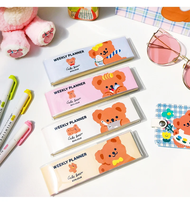 Happy Cake Bear Mini Pocket Slim Weeks Planner Book 14.5*10cm Undated Weekly Plan+Lined Paper 95P Free Shipping
Happy Cake Bear Mini Pocket Slim Weeks Planner Book 14.5*10cm Undated Weekly Plan+Lined Paper 95P Free Shipping