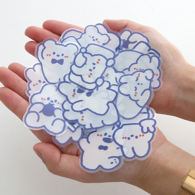 Cartoon rabbit Bear Stickers Patterns Cute PET Stickers pack Kawaii Decorative collage Scrapbooking Diary Album Stationery
Cartoon rabbit Bear Stickers Patterns Cute PET Stickers pack Kawaii Decorative collage Scrapbooking Diary Album Stationery