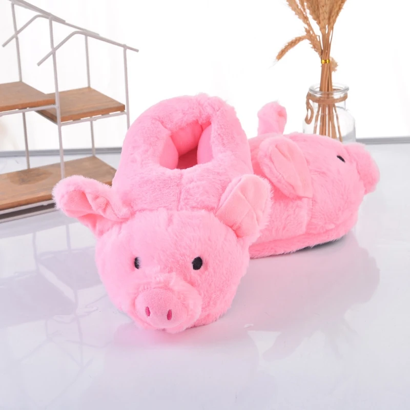Cute Pink Toot Pink Pig Plush Slippers Home Indoor Piggy Soft Girl Heart Pig Pig Warm Cotton Slippers for Ladies 
Cute Pink Toot Pink Pig Plush Slippers Home Indoor Piggy Soft Girl Heart Pig Pig Warm Cotton Slippers for Ladies