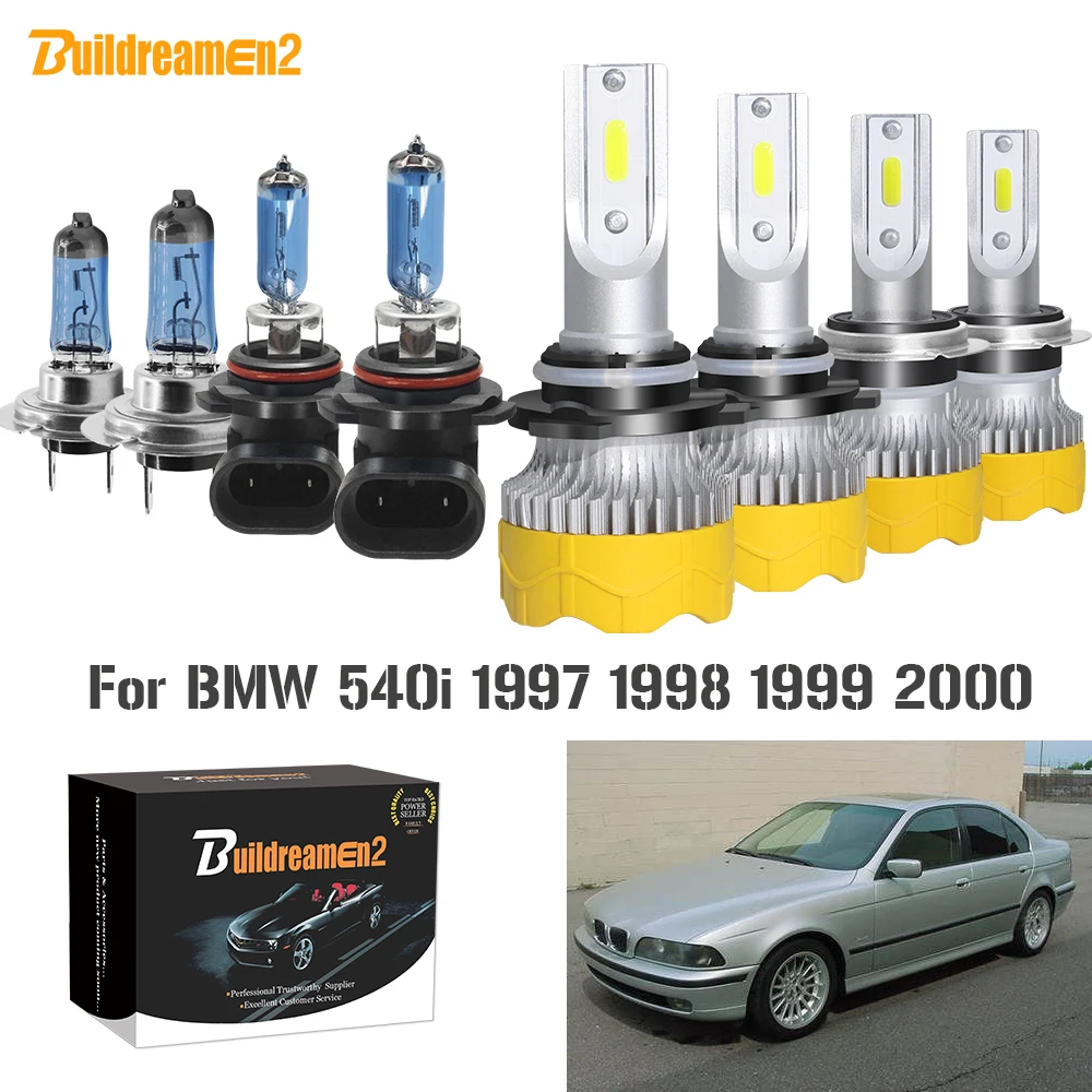 Buildreamen2 4 Pieces Car Headlight High Beam + Low Beam LED Halogen Headlamp Bulb 12V For BMW 540i 1997 1998 1999 2000
Buildreamen2 4 Pieces Car Headlight High Beam + Low Beam LED Halogen Headlamp Bulb 12V For BMW 540i 1997 1998 1999 2000